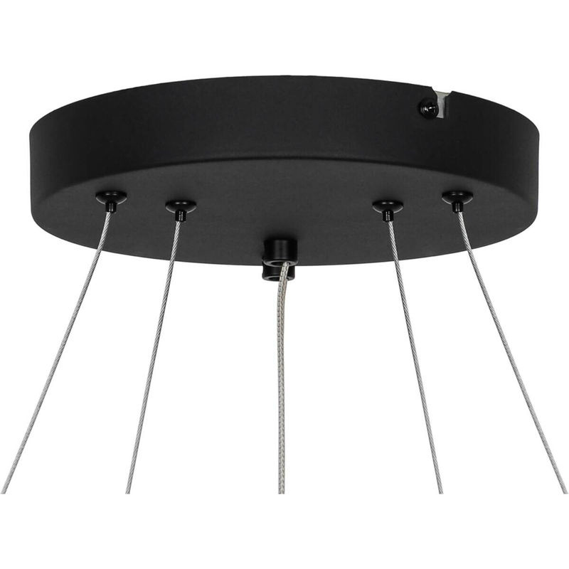 Pocoline LED-Pendelleuchte Aletta in Schwarz aus Metall und Acryl, Höhe: 120 cm, Durchmesser: 60 cm - Bild 3