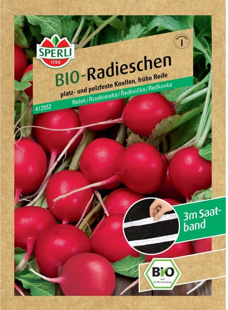 Sperli Bio Radieschen Saatband für Gemüse - Bild 1