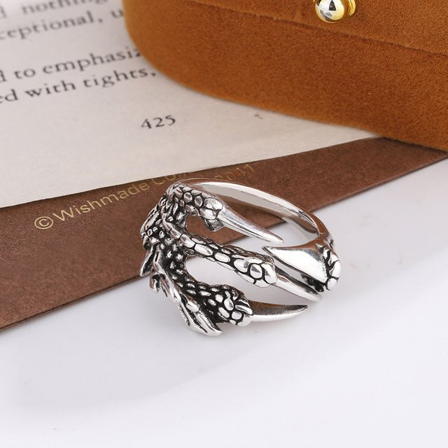 GaGa-Duck Ring, 925 Silber, Dragon Claw, Unisex - Bild 1