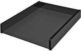 Briefablage WEDO Black Office für DIN A4, schwarz, stapelbar, Breite: 30,5 cm, Tiefe: 23,8 cm, Höhe: 1,0 cm - Bild 1