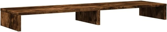 vidaXL Monitorständer aus Holzwerkstoff in Räuchereiche, B/T/H: 100 x 27 x 10 cm - Bild 1