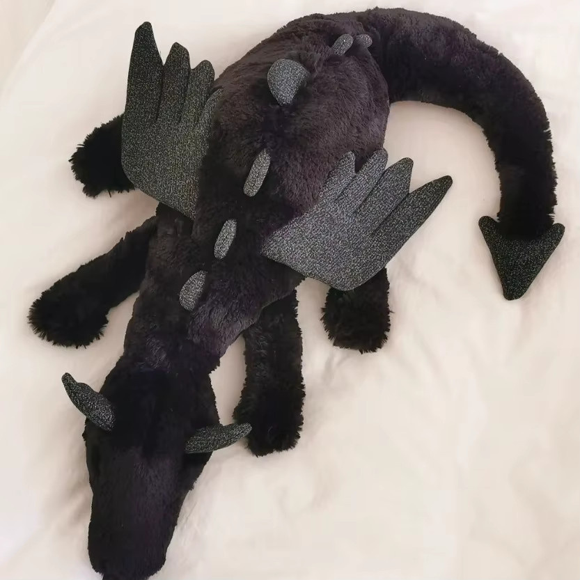 XUYUAN Onix Drache als schwarzes Deko-Ornament für dein Wohnzimmer oder deinen Schreibtisch - Bild 3