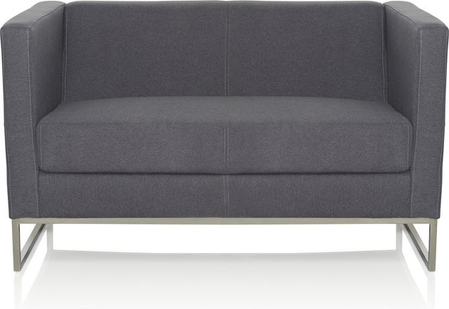 hjh OFFICE Lounge Sofa BARBADOS mit Armlehnen aus Stoff - Bild 1