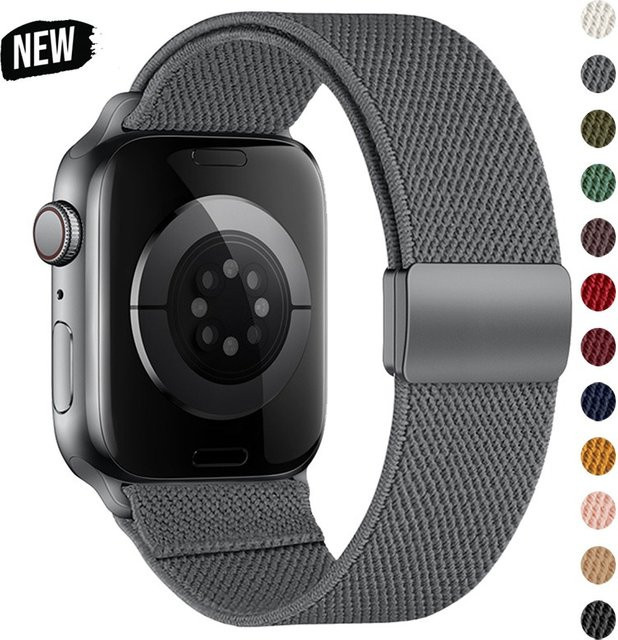 CAOWTAN Nylonarmband für Apple Watch Ultra, Series 11 10 9 8 7 6 SE und andere Modelle, Sportband für iWatch - Bild 1