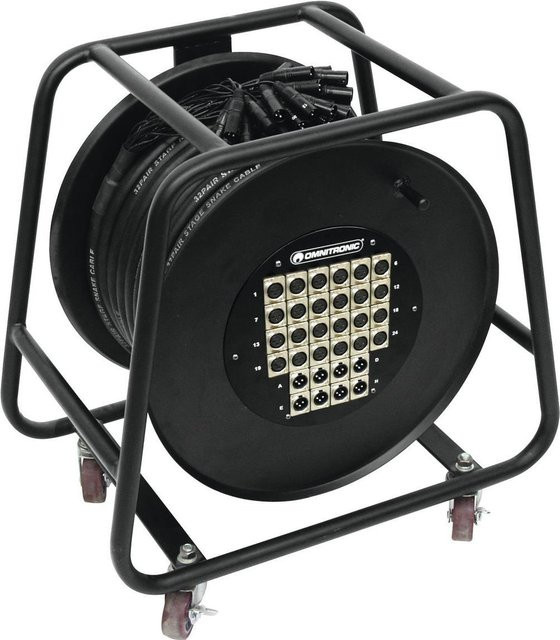 Omnitronic Multicore Stagebox 24/8 Trommel in Schwarz, 30 m Länge - Bild 1