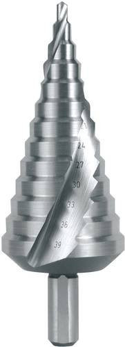 RUKO HSS Stufenbohrer in Silber mit 3-Flächenschaft, Gesamtlänge: 107 mm - Bild 1