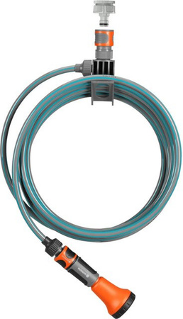 Gardena City Gardening Terrassen-Spiralschlauch in Grau, Orange und Türkis, 7,5 m