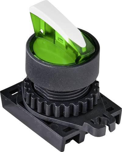 TRU COMPONENTS Wahlschalter Knebel S2SRN-L3AG in Grün 1 x 90° TC-9860164 - Bild 1