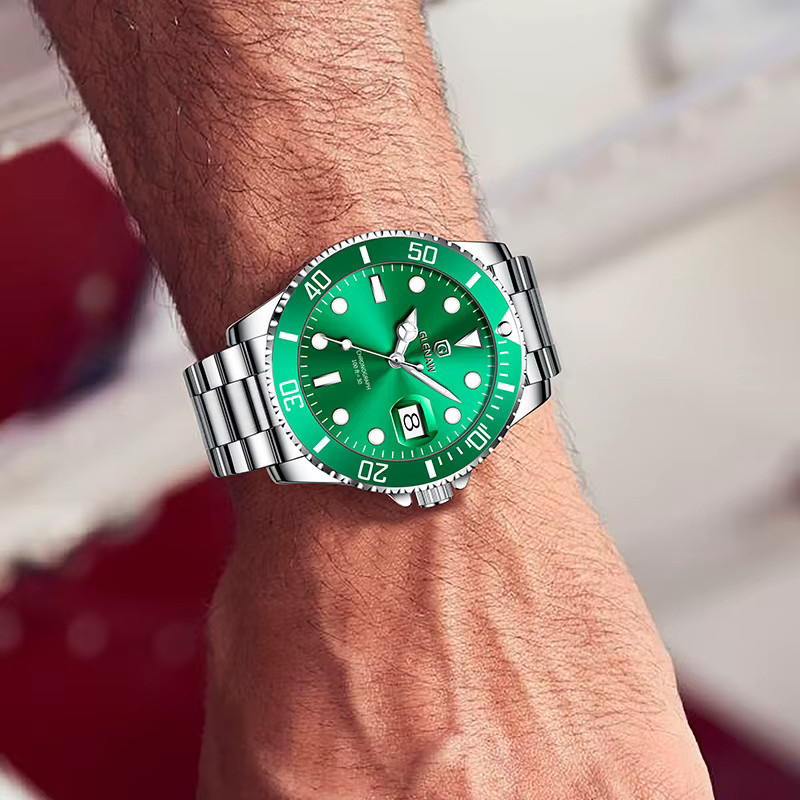 Glenaw Armbanduhr Edelstahl, Automatik, Silber, Herren - Bild 4