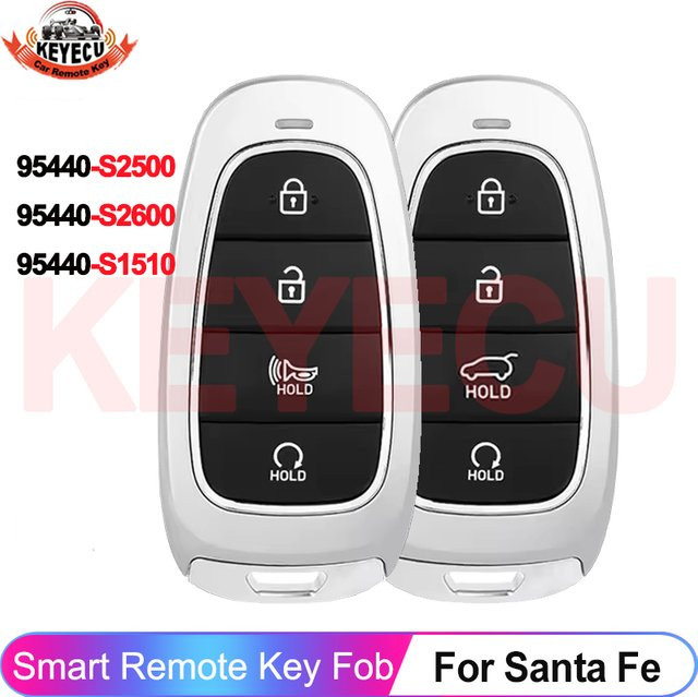 Hyundai Smart Fob Keyless Remote Key 433MHz TQ8-FOB-4F26 für Santa Fe 2020 2021 2022 2023 95440-S2600 95440-S2500 95440-S1510 - Bild 1