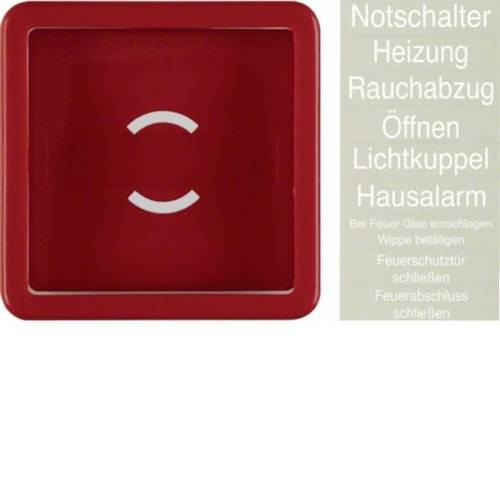Hager Abdeckung Rot glänzend IP44 Aufputz WWW1051RG - Bild 1