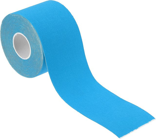 Selbstklebendes rutschfestes Sportband aus Gummi für Yoga und Gymnastik, Breite: 5 cm, Länge: 5 m, Farben: Schwarz und Blau - Bild 1