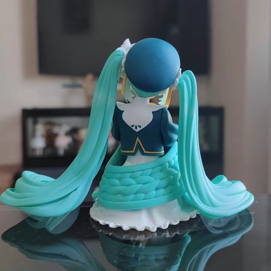 Bandai Hatsune Miku Blumenfee Lily Noodle Stopper, Anime Figur, PVC - Bild 3