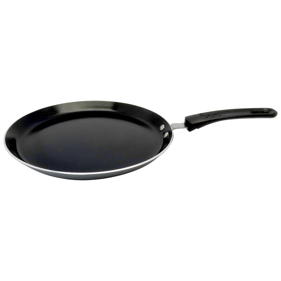 Mömax Crepespfanne Basic aus Aluminium mit Antihaftbeschichtung, Durchmesser: 24 cm, Schwarz/Grau - Bild 2