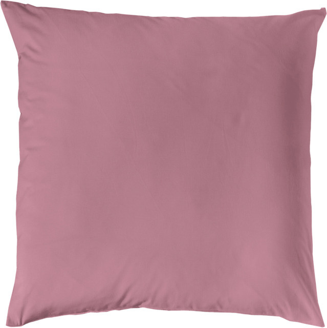 Decoper Mako-Satin Kissenbezug aus 100% Baumwolle in Rot, B/H: 80 x 80 cm - Bild 1