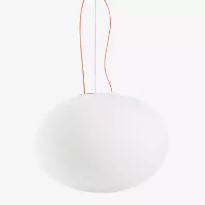 Panzeri Gilbert Pendelleuchte in Weiß mit Glaskugel - Bild 1