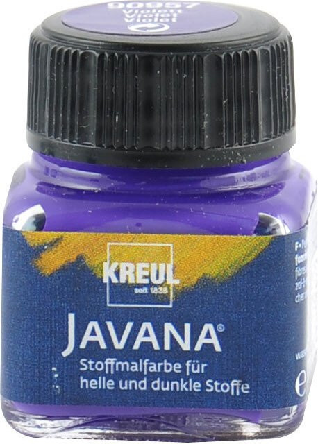 KREUL Javana Stoffmalfarbe Violett für helle und dunkle Stoffe - Bild 1