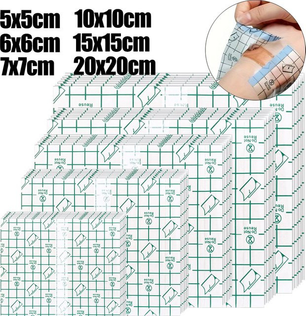 Usiriy Tattoo Schutz Heilung Film, transparente PU-Film Bänder, 50/30 Stück - Bild 1