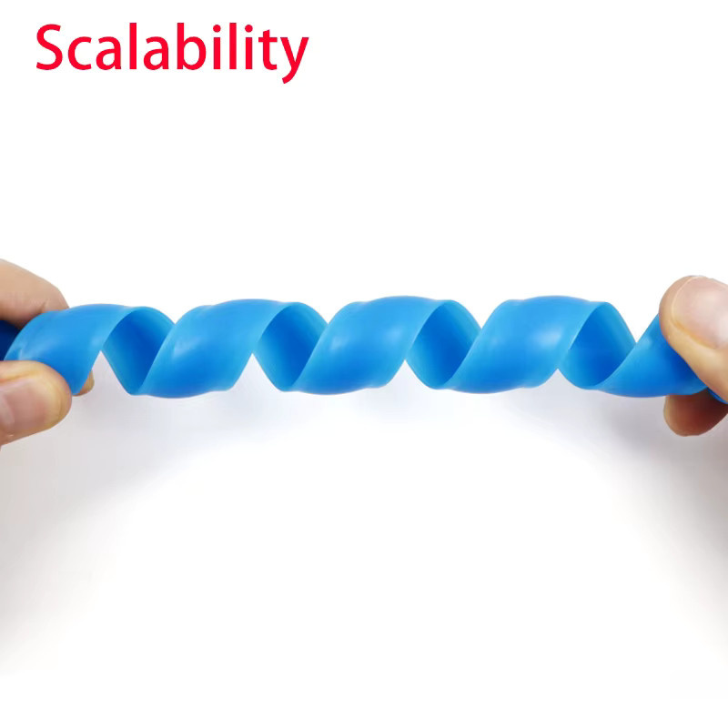Flexibler Spiralwickel-Kabelschutz in Grau, Durchmesser: 8 mm bis 20 mm, Länge: 1 m bis 10 m - Bild 2