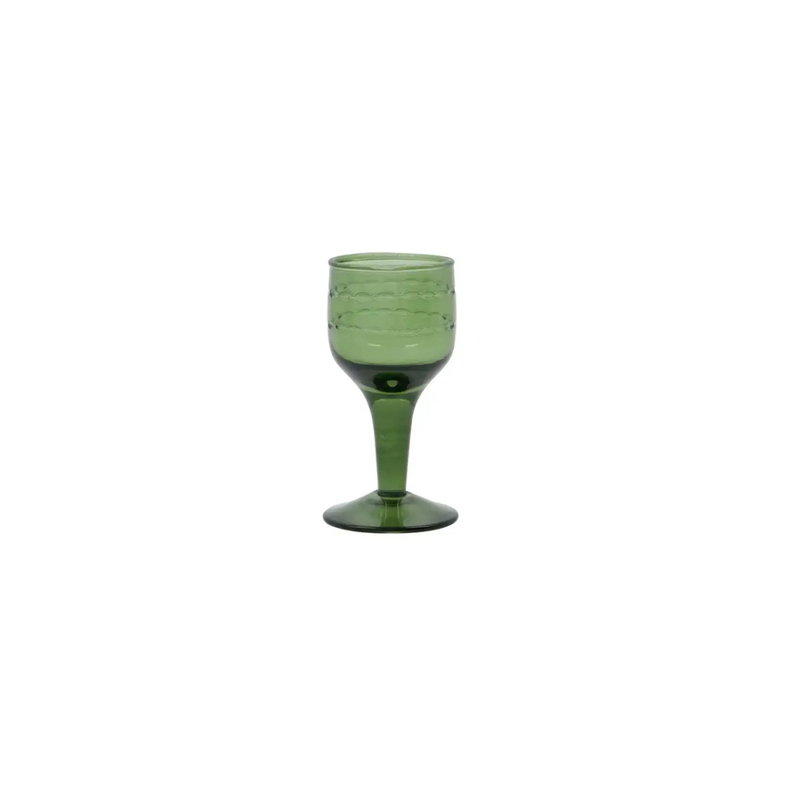 House Doctor Likörglas Vintage in Grün, 5 cl - Bild 1