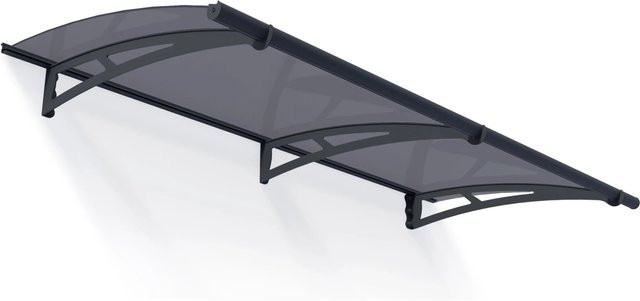 Canopia Vordach Aquila Solar in Grau und Klar, L x B x H: 205,5 x 91,5 x 17,5 cm - Bild 1