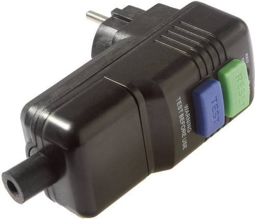AS Schwabe Personenschutz-Zwischenstecker PRCD 230V Schwarz IP44 - Bild 1