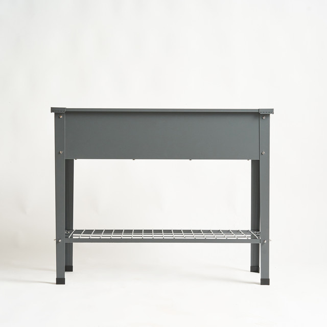 Hochbeet aus Metall von BLUME2000 in Anthrazit, B/T/H: 100,5 x 80,5 x 20,5 cm - Bild 1