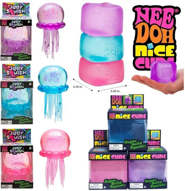 Schylling NeeDoh Nice Cube, Sensorisches Quetschspielzeug - Bild 1
