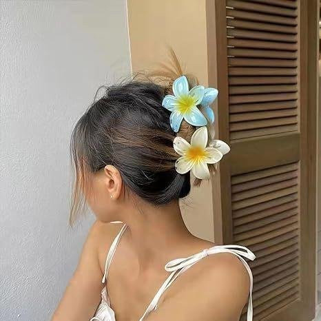 YULIN Haarspangen Damen, Blumen-Haarklammern, Hai-Motiv - Bild 1