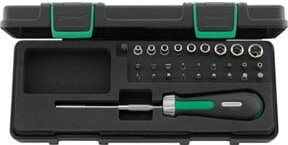 Stahlwille Bitratschen-Satz Nr. 4008/27/1R KN 1/4 Zoll (6,3 mm) in Schwarz, 29-teilig - Bild 1