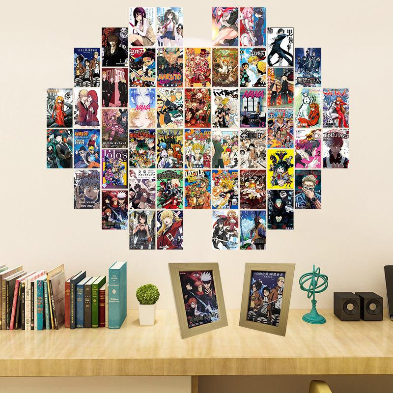 50 Stück Anime Manga Panel Wand Collage Kit Sunshine Days in Multicolor zur DIY Kunst Dekoration für dein Wohnzimmer oder Schlafzimmer - Bild 6