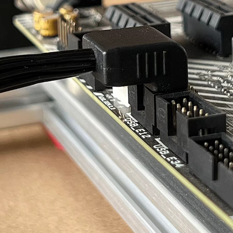 RGEEK Motherboard USB und HD Audio Verlängerungskabel 9Pin Y-Splitter mit 1 Buchse auf 2 Stecker in Schwarz für dein PC DIY - Bild 3