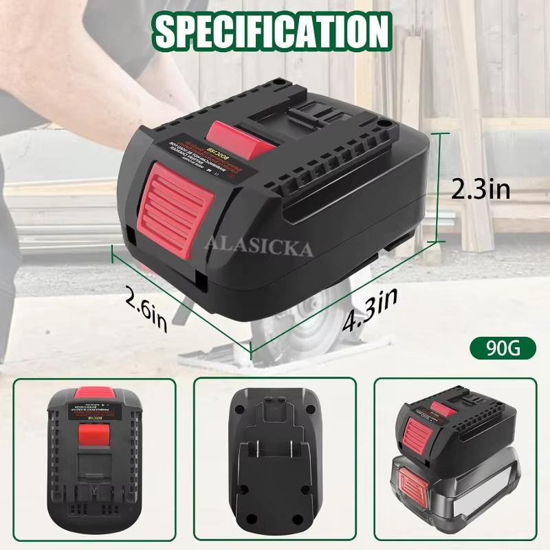 Bosch Batterie Adapter Konverter für 18V PBA auf 18V GBA Akkus in Schwarz - Bild 4