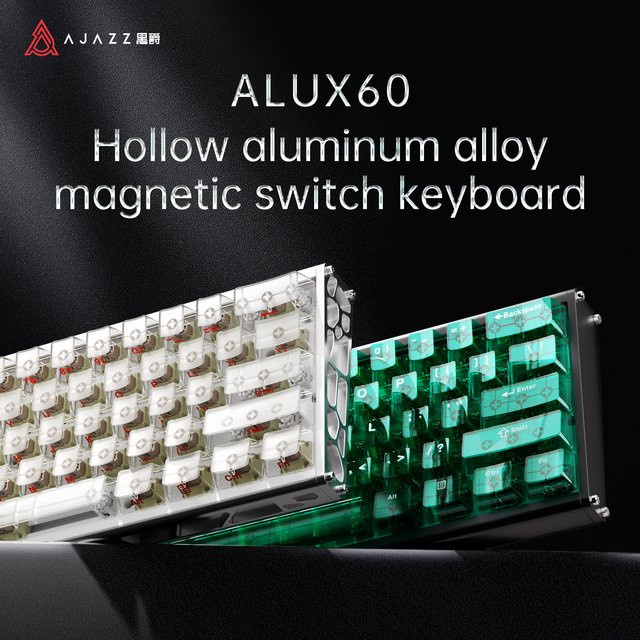 AJAZZ ALUX60 Rapid-Trigger Gaming-Tastatur mit Hall-Effekt Magnetischen Schaltern in Rot und 8K Polling-Rate - Bild 1