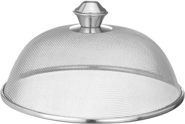 Hendi Netz-Kuppeldeckel für Lebensmittel aus Edelstahl in Silber, Durchmesser: 25,5 cm, Höhe: 13,5 cm - Bild 1