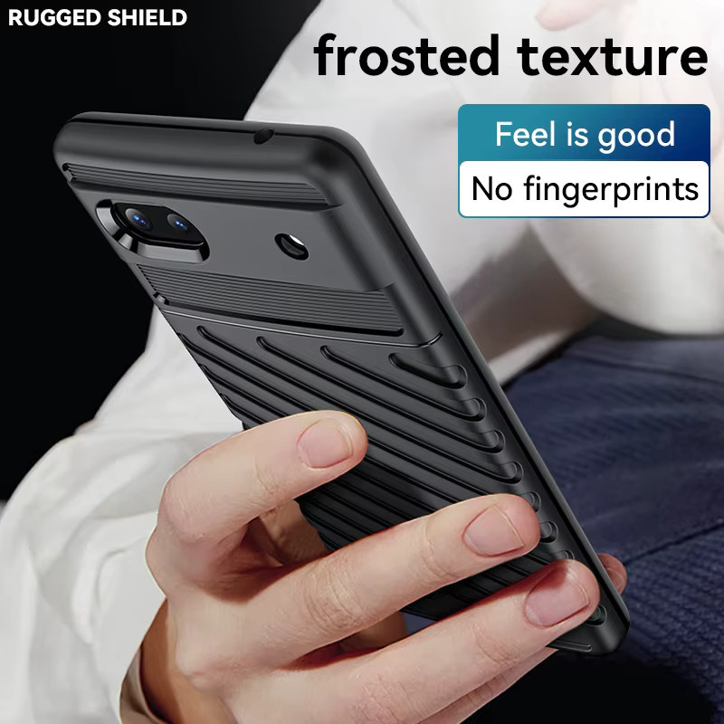 Stoßfeste Silikon-Handyhülle für Google Pixel 6a in Blau - Bild 3