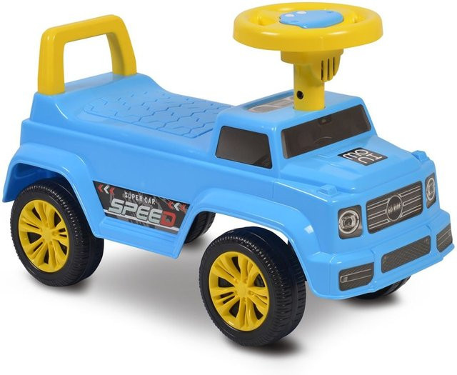Moni Speed JY-Z12 Rutschauto, Musikfunktion, blau, ab 1,5 Jahre - Bild 1
