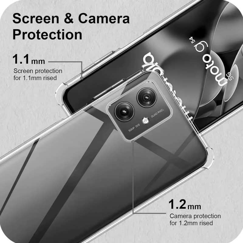 Transparente Luxus Schutzhülle für Motorola G84 5G, G54, G34, G24, G14, G04 und G Play 2024/2023 - Bild 5
