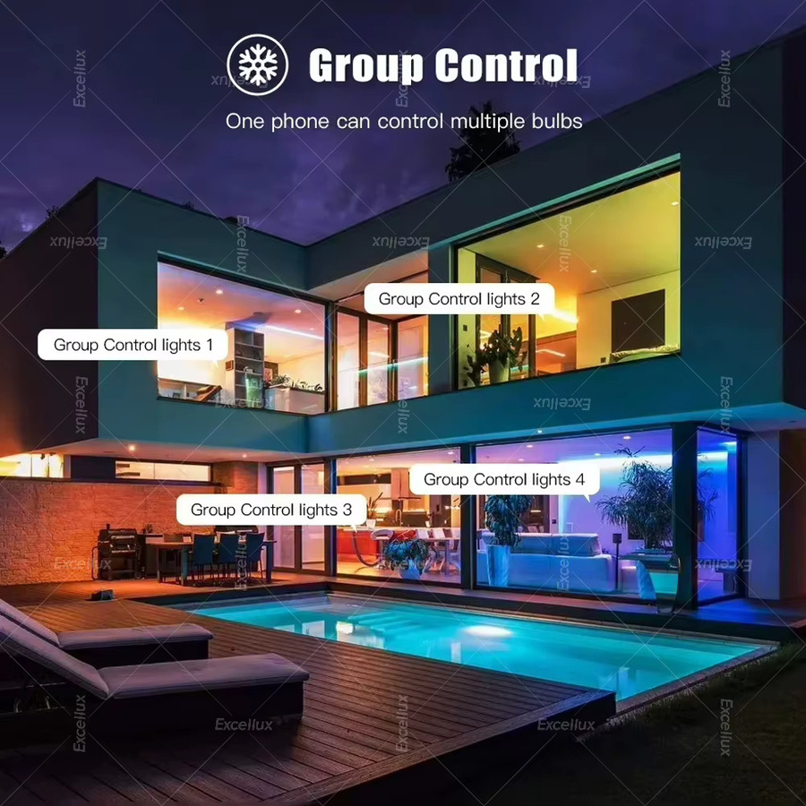 Intelligente WiFi Zigbee GU10 LED-Glühbirne RGBCW, dimmbare RGBW Spotlampe kompatibel mit Alexa, Google Assistant und Ewelink App - Bild 3