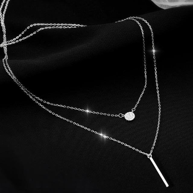 Halskette 925 Silber, Diamant, Damen - Bild 1