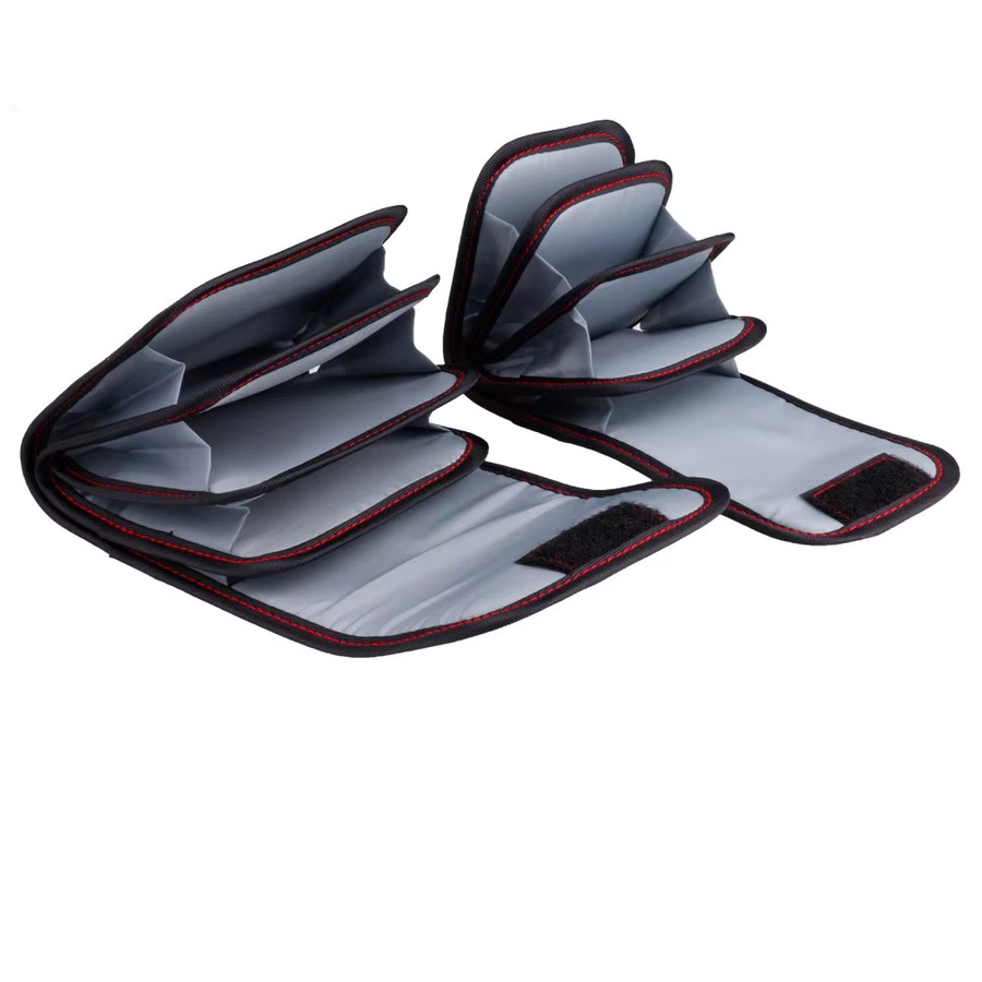 CHOHO 4-teiliges Set faltbare Filterbeutel in Schwarz zur Aufbewahrung von Objektivfiltern und Chips für Sony, Canon und Nikon DSLR, Größen: 48 mm, 52 mm, 67 mm, 77 mm, 82 mm - Bild 2