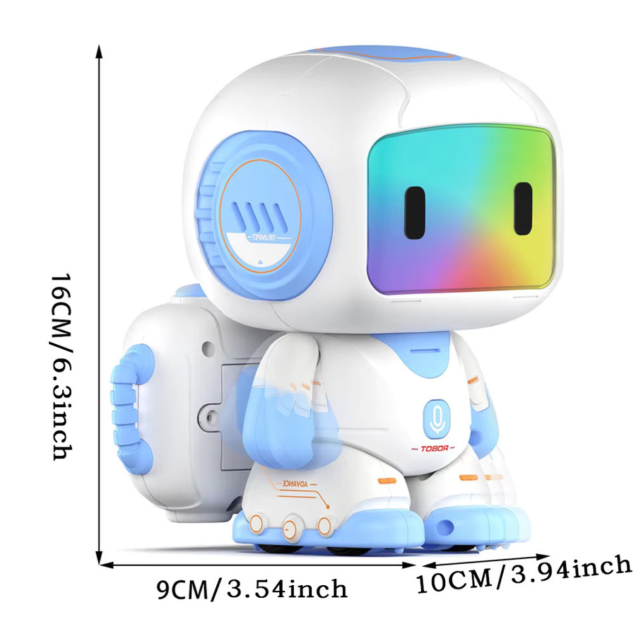 Kelaton Intelligenter ferngesteuerter Roboter, mit Licht und Musik, Blau - Bild 3