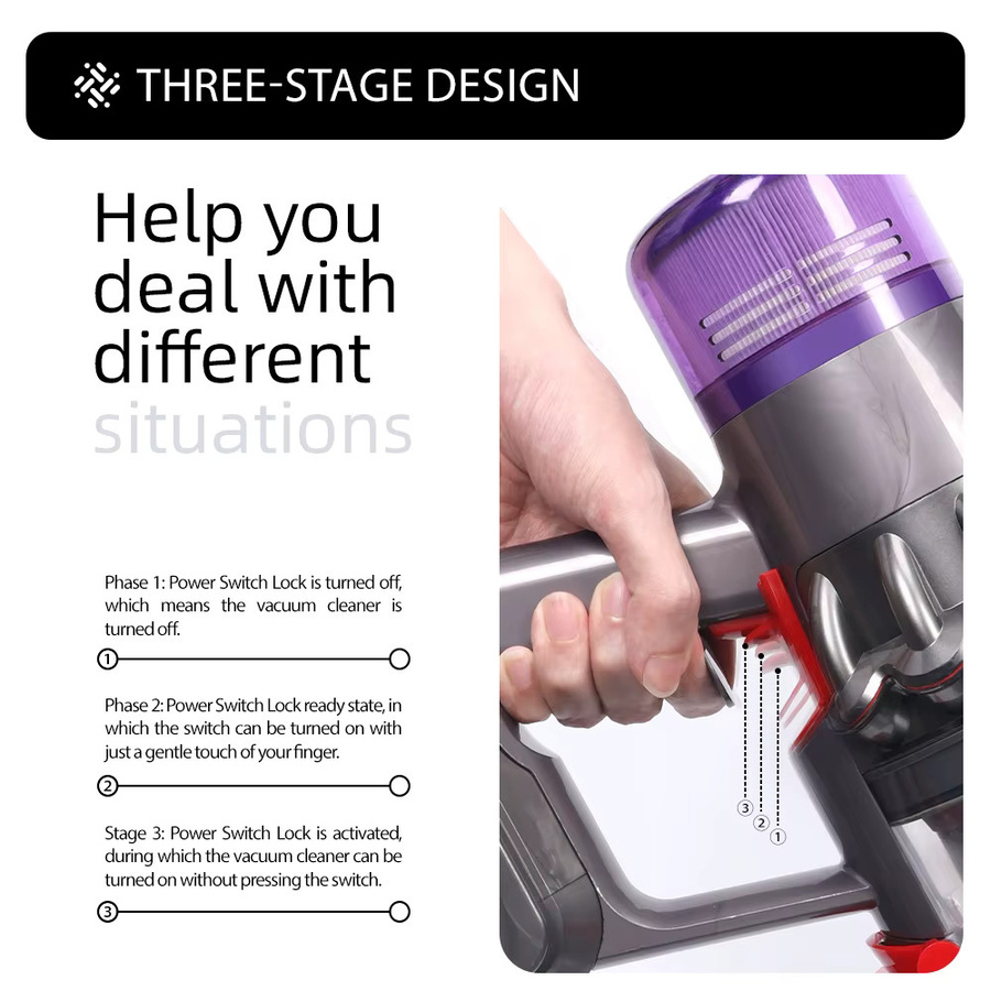 Dyson Auslösesperre Schalterverriegelung für V10 V11 V15 SV12 SV14 SV15 SV22 zur Fingerentlastung im Dauermodus - Bild 2