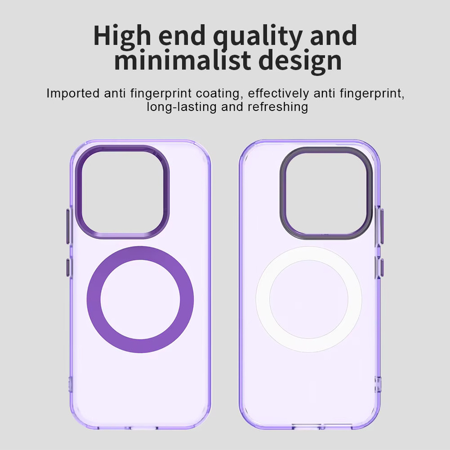 Matte Candy Magnetische Kabellose Ladehülle Transparent für Xiaomi 17, 15T Pro, Redmi Note 15 Pro Plus und 15C Stoßfeste Handyhülle - Bild 4