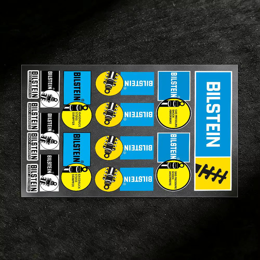 Bilstein Vinyl-Aufkleber für Motorrad, Auto und Laptop, rechteckig, B/H: 30,0 x 20,0 cm - Bild 4