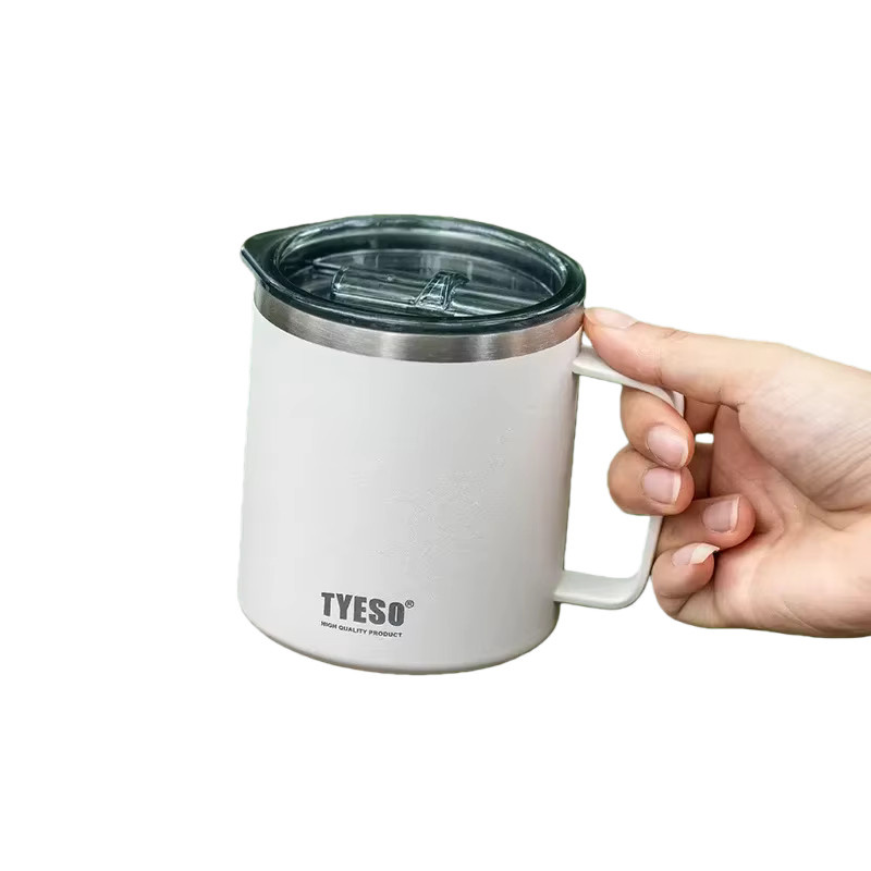 Tyeso Vakuum-Thermosflasche aus Edelstahl mit Griff, blau, 400 ml - Bild 2