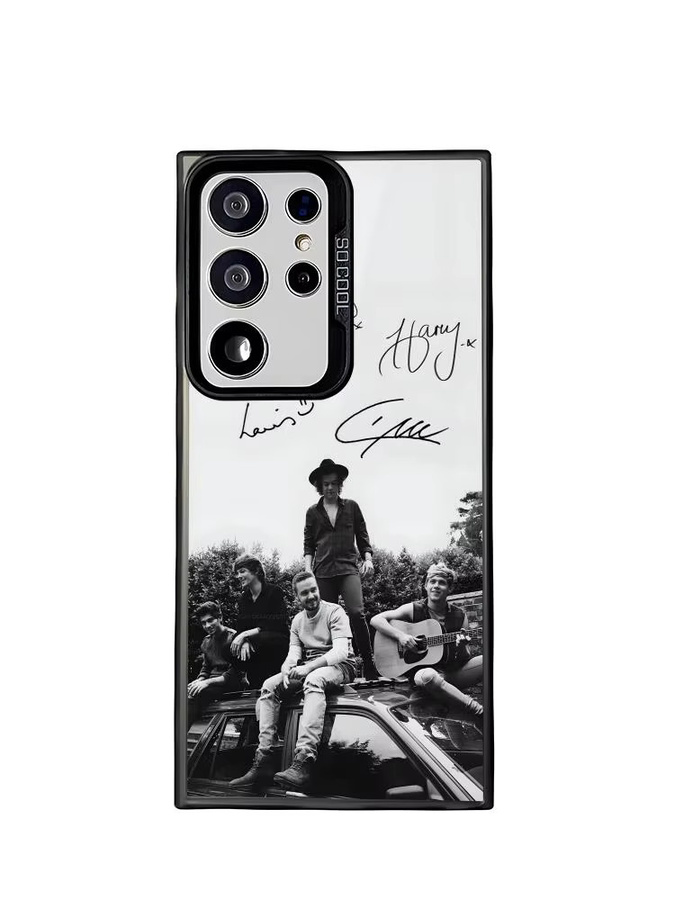 One Directions Silikon Handyhülle für Samsung Galaxy S25 Edge S24 S23 S22 S21 S20 Ultra in Bunt und Silber - Bild 5