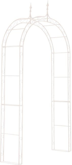 TPFGarden Rosenbogen Lena Klettergerüst aus Metall in Weiß, B/T/H: 264 x 147 x 37 cm - Bild 1