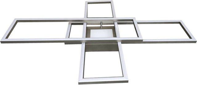 Pocoline LED-Deckenleuchte Yara in Silber, dimmbar, Metall und Kunststoff, B: 69,4 cm, H: 99,2 cm, T: 11,5 cm - Bild 1