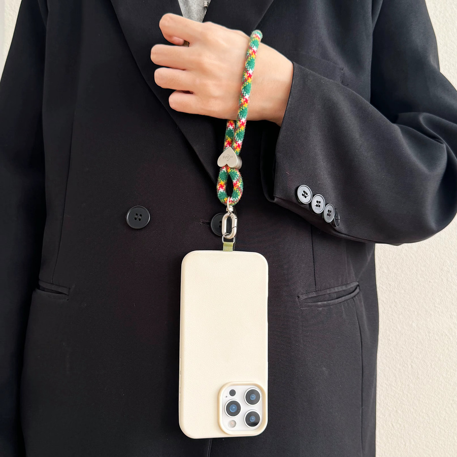 ZHANZHI Handy-Lanyard aus Plüsch in Multicolour, drehbares kurzes Handgelenk-Lanyard als universeller Anti-Verlust-Schutz - Bild 2